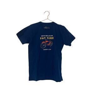 New Belgium fat tire amber ale short sleeved t shirt size medium